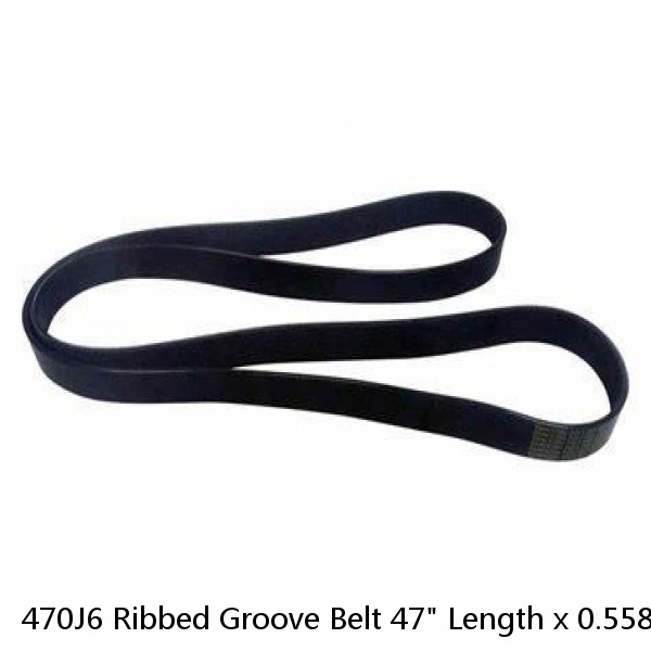 470J6 Ribbed Groove Belt 47" Length x 0.558" Width x 0.17" H  (6 Month Warranty) #1 image